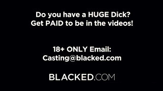 Blacked - Blake Blossom élvezi a hatalmas csoki kárót